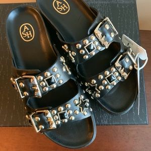 Ash black flatform studded sandal Size 37